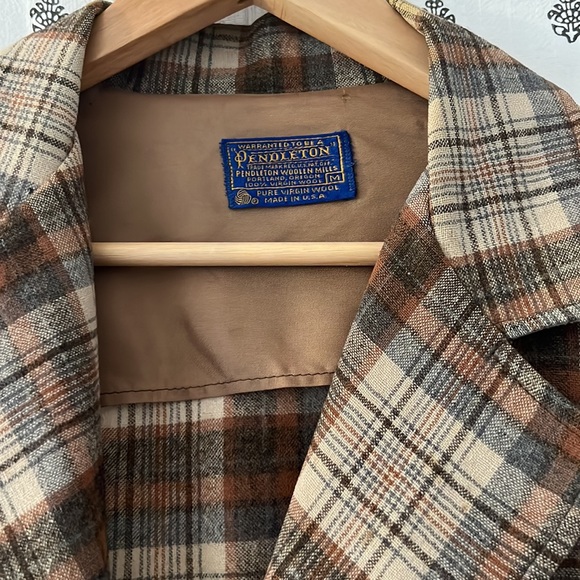 VTG Pendleton Plaid Wool Blazer/Sportcoat Size Medium - Picture 9 of 13